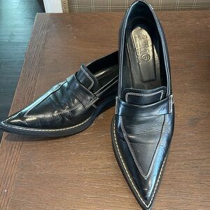 Maison Martin Margiela Black Leather Loafers
